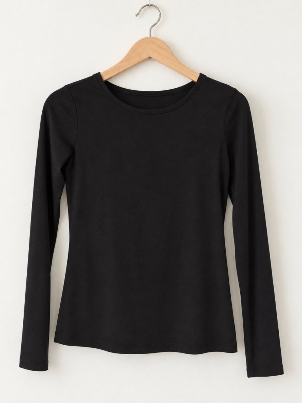 H&M Black Long Sleeve Open Back Scoop Top Size Small